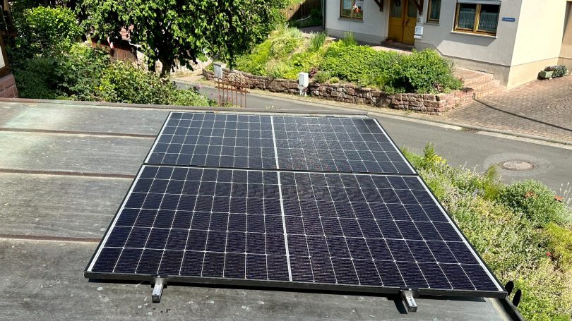 PV Anlage Stehfalzdach Carport Süd